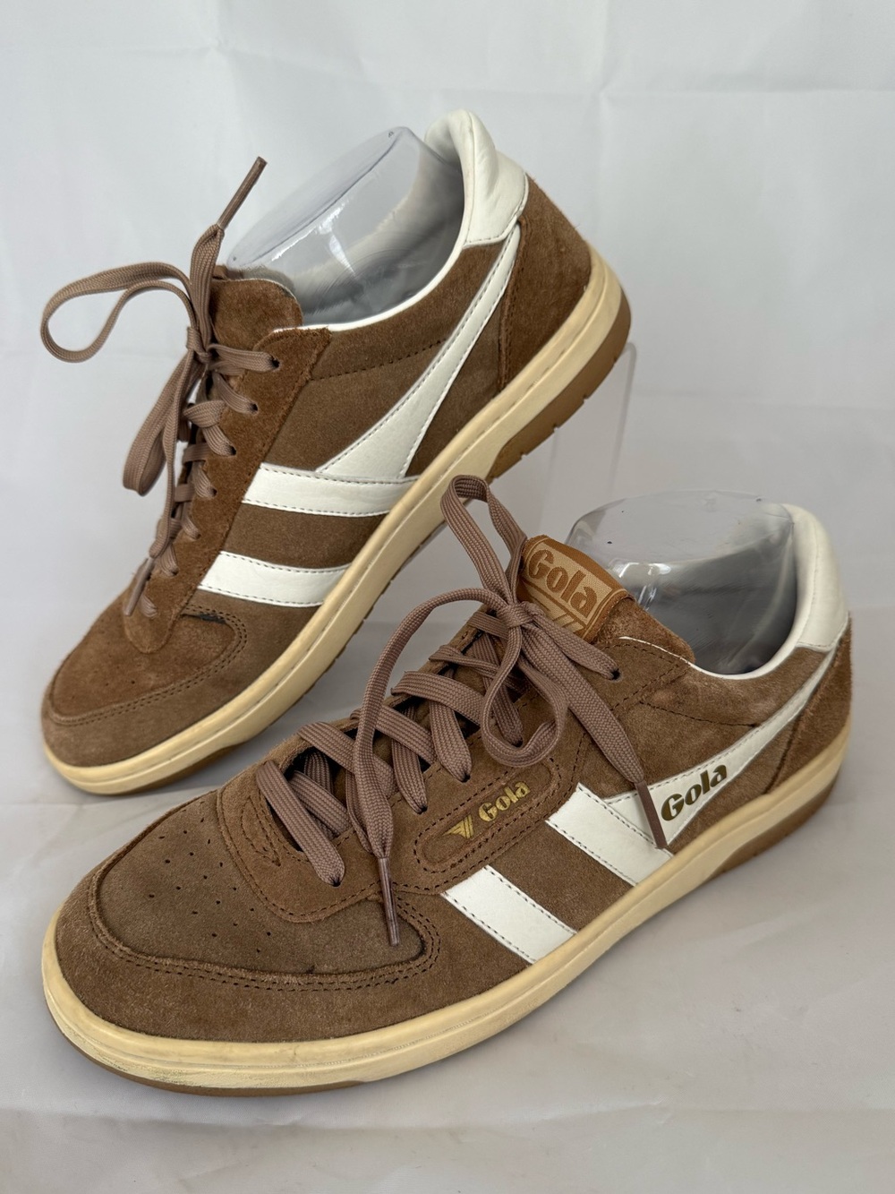 Gola Hawk Suede Brown White Retro Sneakers Women’s 8.5